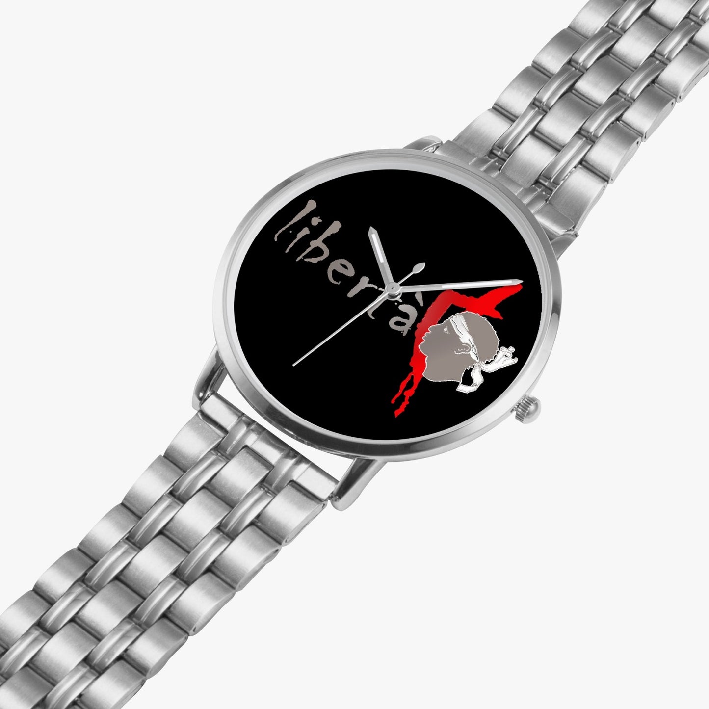 Montre à quartz avec bracelet en acier Libertà