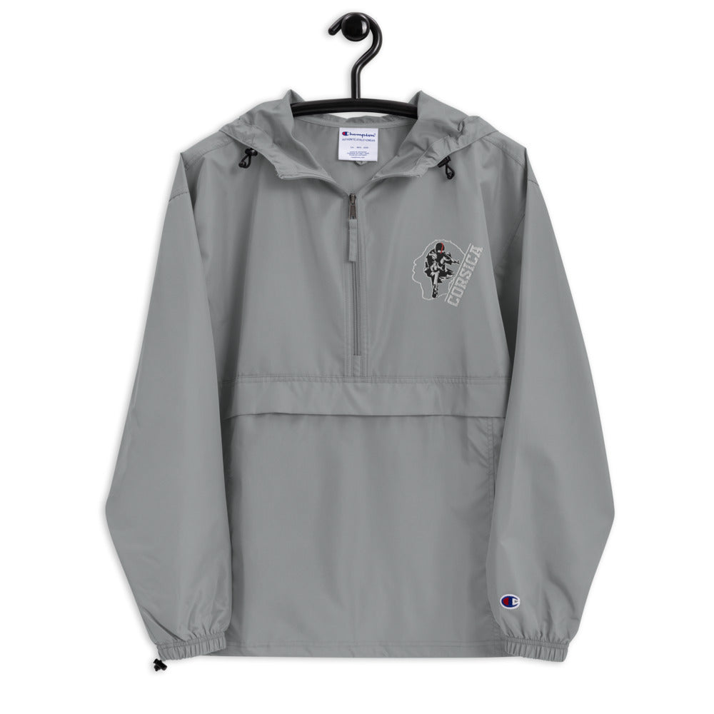 Veste Pliable Brodée Champion Ribellu Corsica - Ochju Ochju Graphite / S Ochju Souvenirs de Corse Veste Pliable Brodée Champion Ribellu Corsica