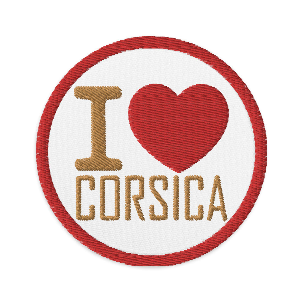 Patchs brodés I Love Corsica - Ochju Ochju Ochju Patchs brodés I Love Corsica