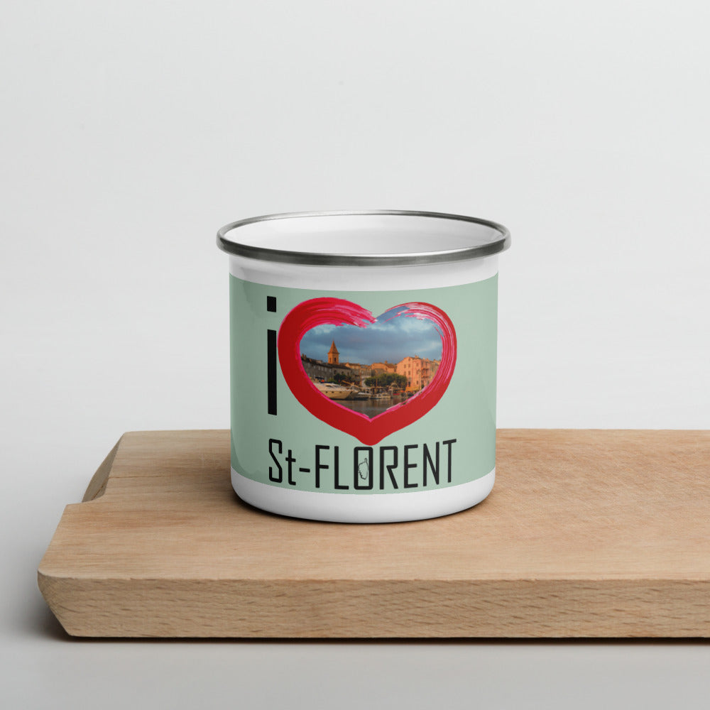 Mug émaillé I Love St-Florent