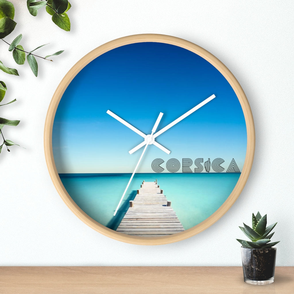 horloge murale Corsica - Ochju Ochju Printify Home Decor horloge murale Corsica