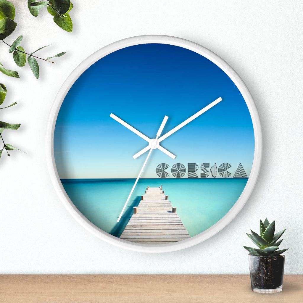 horloge murale Corsica - Ochju Ochju Printify Home Decor horloge murale Corsica