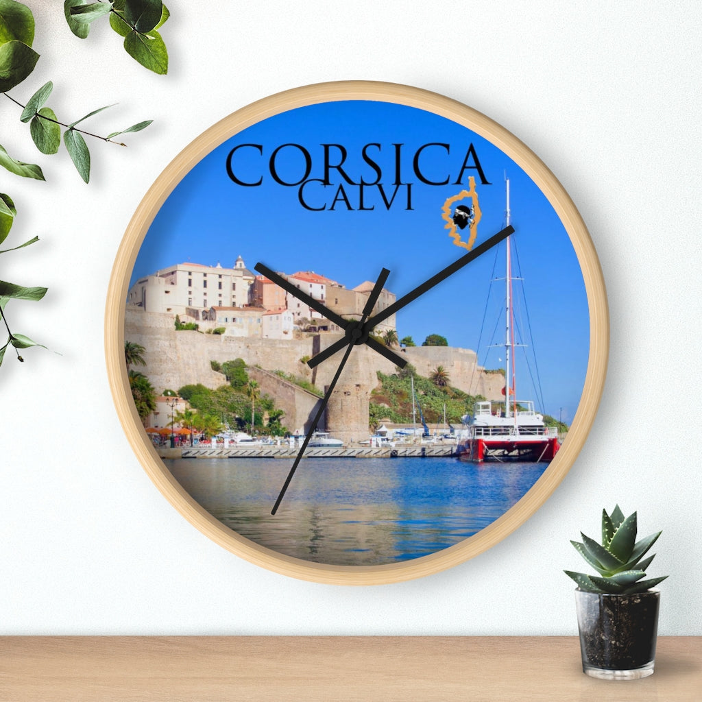 horloge Corsica Calvi - Ochju Ochju Printify Home Decor horloge Corsica Calvi