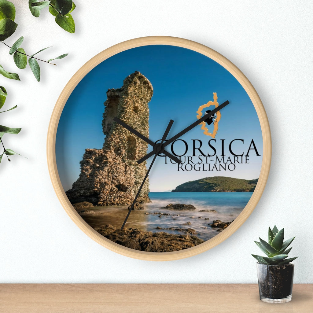 horloge Tour St-Marie Corsica - Ochju Ochju Printify Home Decor horloge Tour St-Marie Corsica