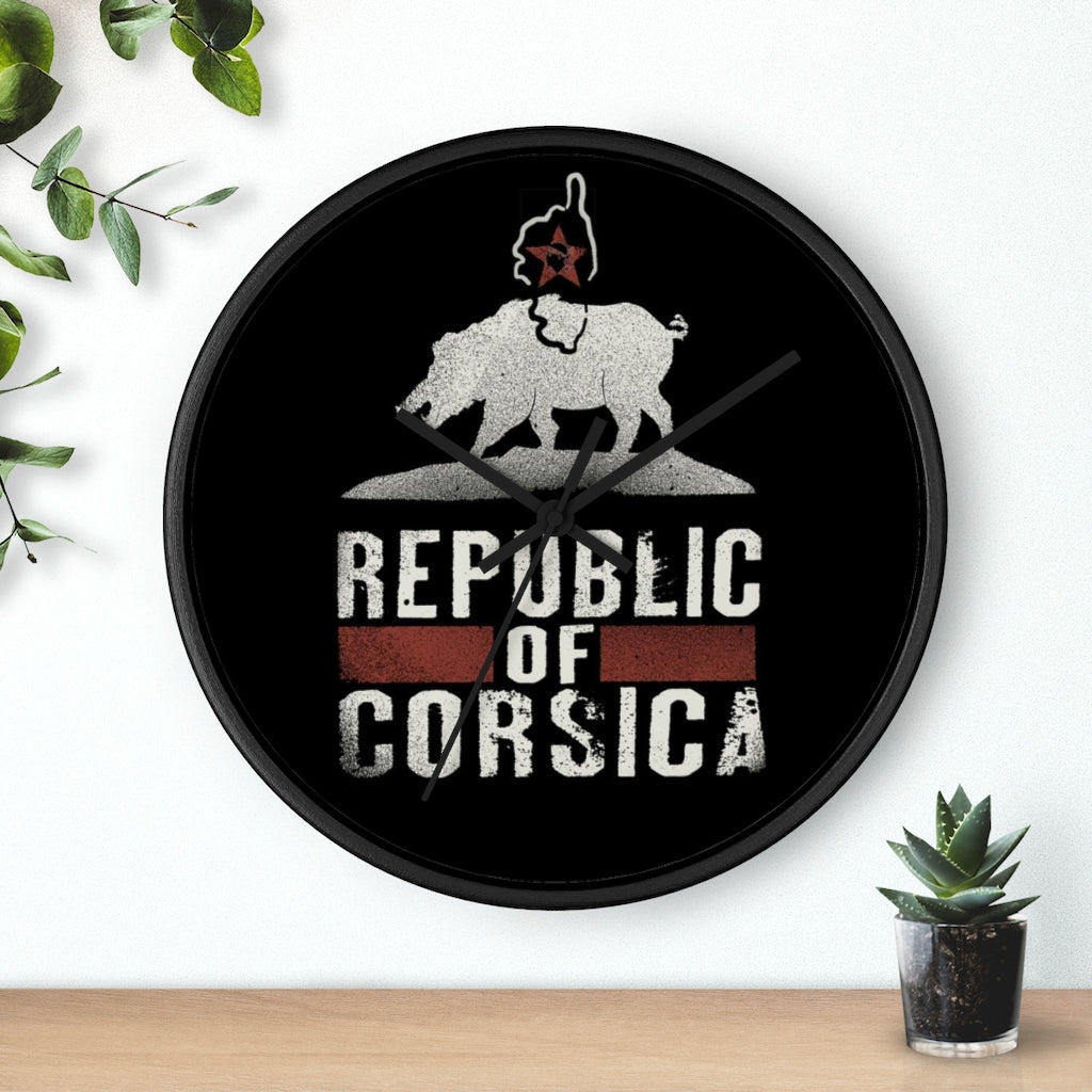 horloge Republic of Corsica - Ochju Ochju Printify Home Decor horloge Republic of Corsica