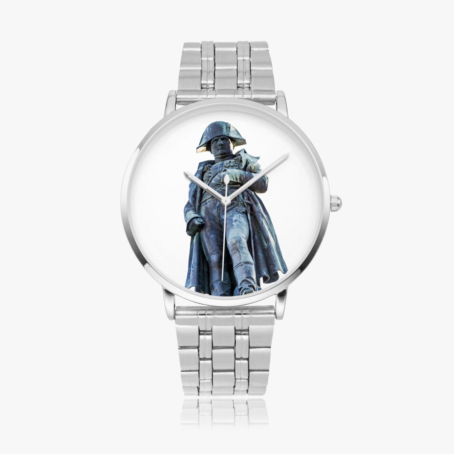 Montre à quartz avec bracelet en acier Napoléon