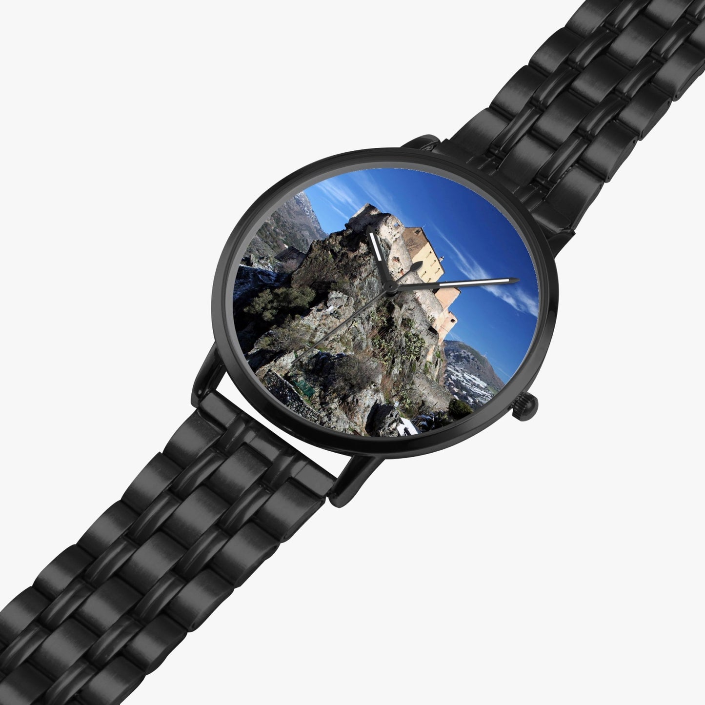 Montre à quartz avec bracelet en acier Corte