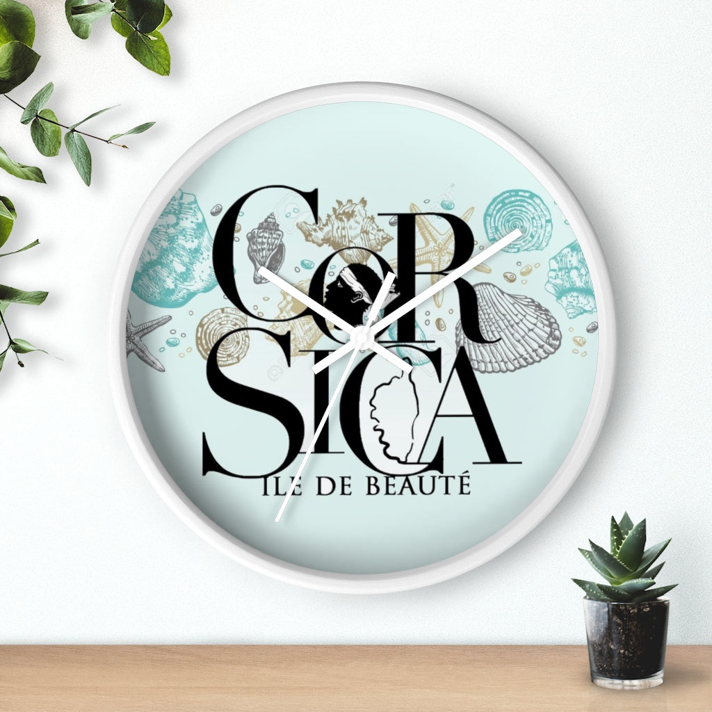 horloge Corsica Île de Beauté - Ochju Ochju Printify Home Decor horloge Corsica Île de Beauté