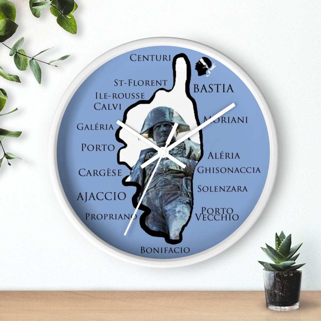 horloge murale Napoléon Corsica - Ochju Ochju Printify Home Decor horloge murale Napoléon Corsica