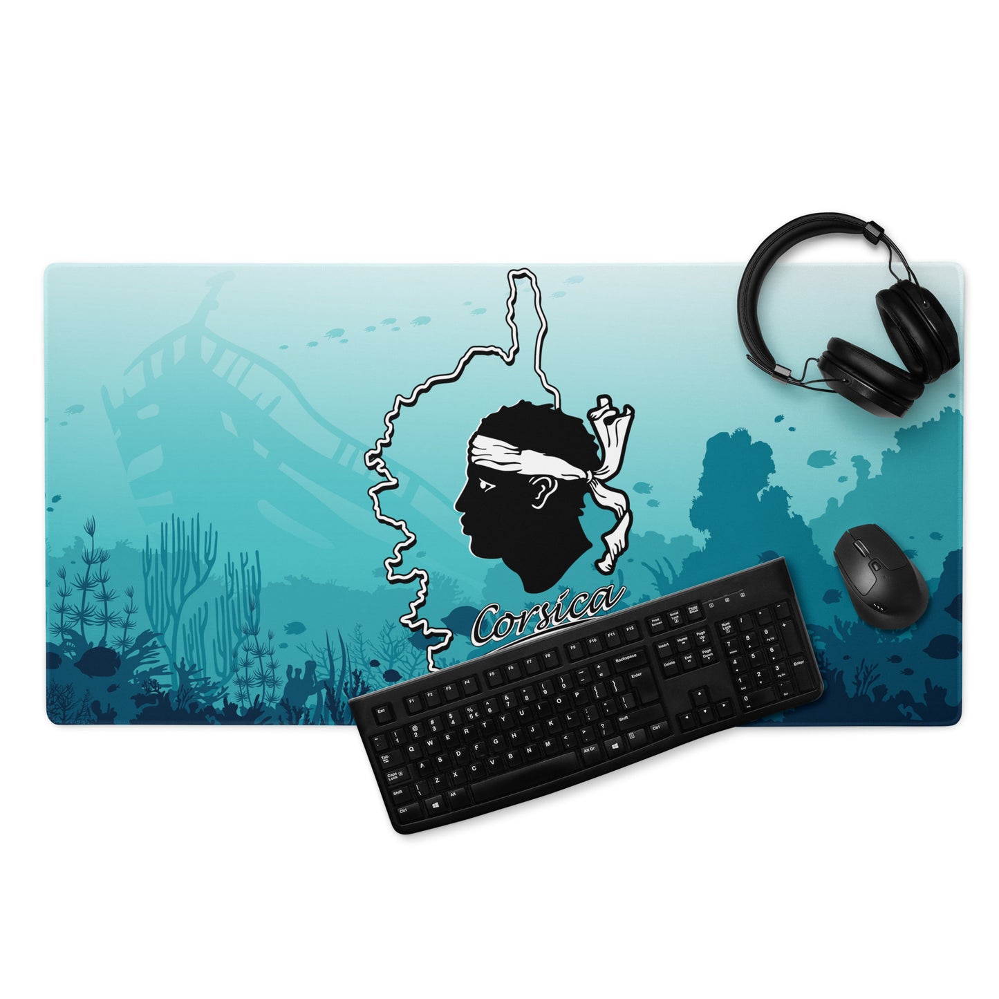 Tapis de souris gaming Corse & Tête de Maure