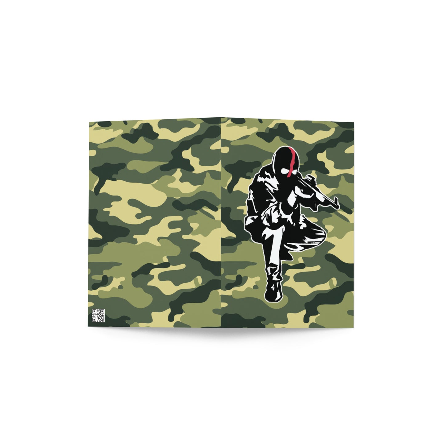 Carte de vœux Camouflage Ribellu