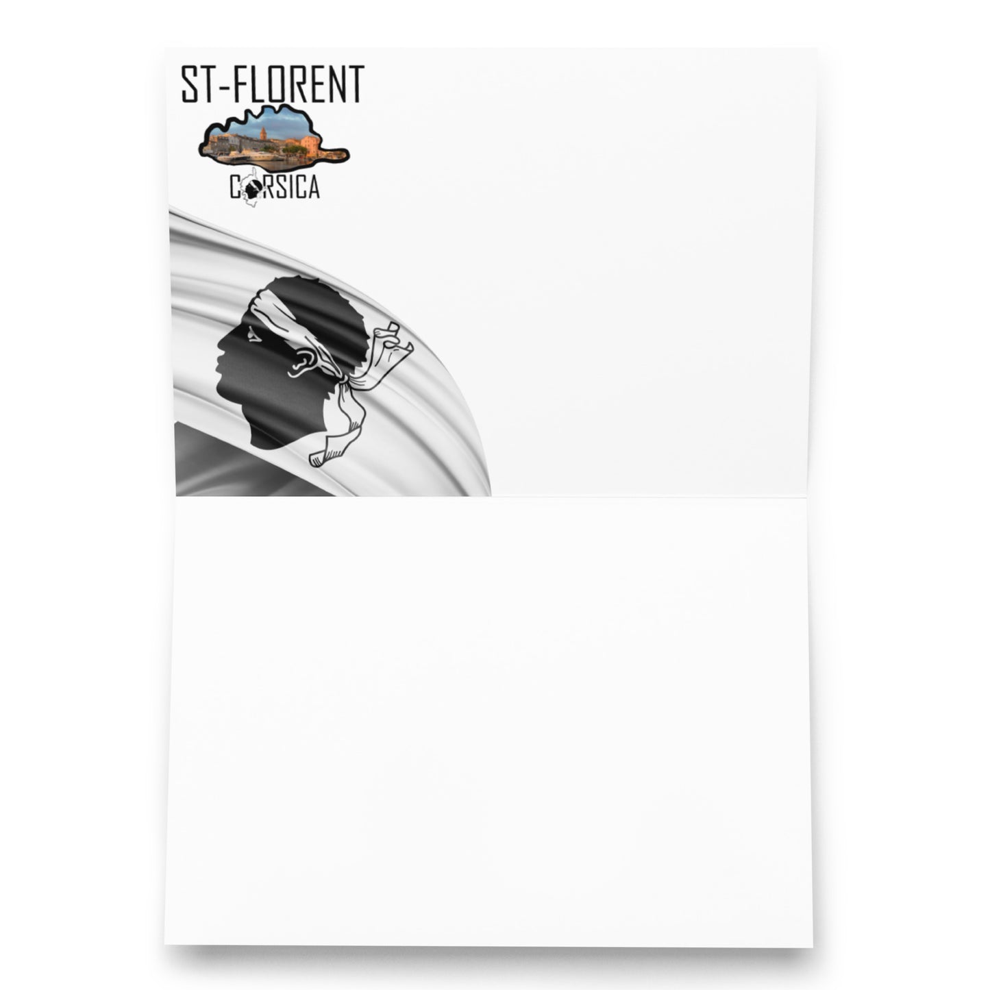 Carte de vœux St-Florent N&B
