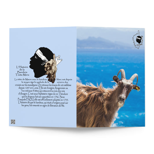 Carte de vœux Chèvre Corse