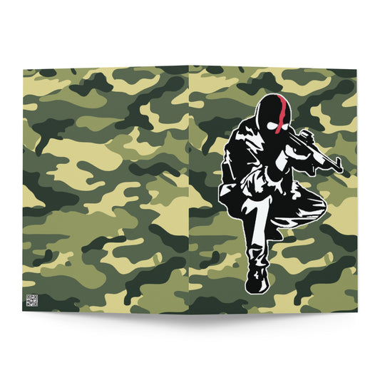 Carte de vœux Camouflage Ribellu