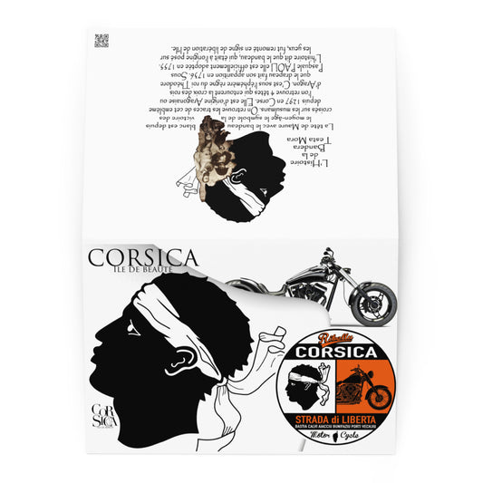 Carte de vœux Motorcycle Corsica
