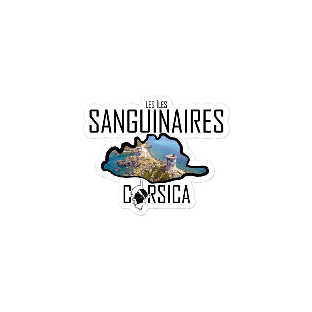 Autocollants découpés Les Sanguinaires Corsica - Ochju Ochju 3 x 3 souvenirdefrance Souvenirs de Corse Autocollants découpés Les Sanguinaires Corsica