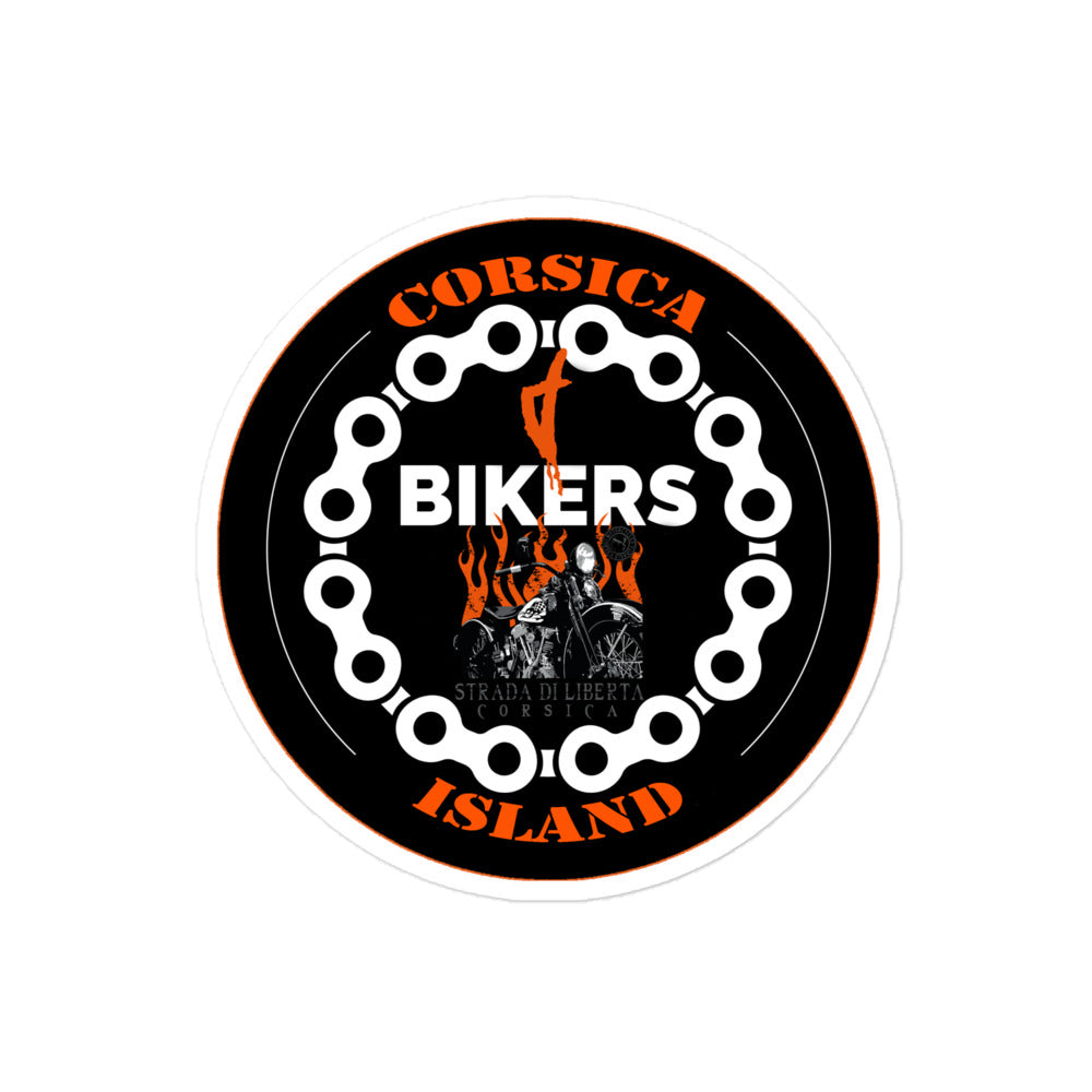 Autocollants découpés Bikers Corsica - Ochju Ochju 4″×4″ Ochju Autocollants découpés Bikers Corsica
