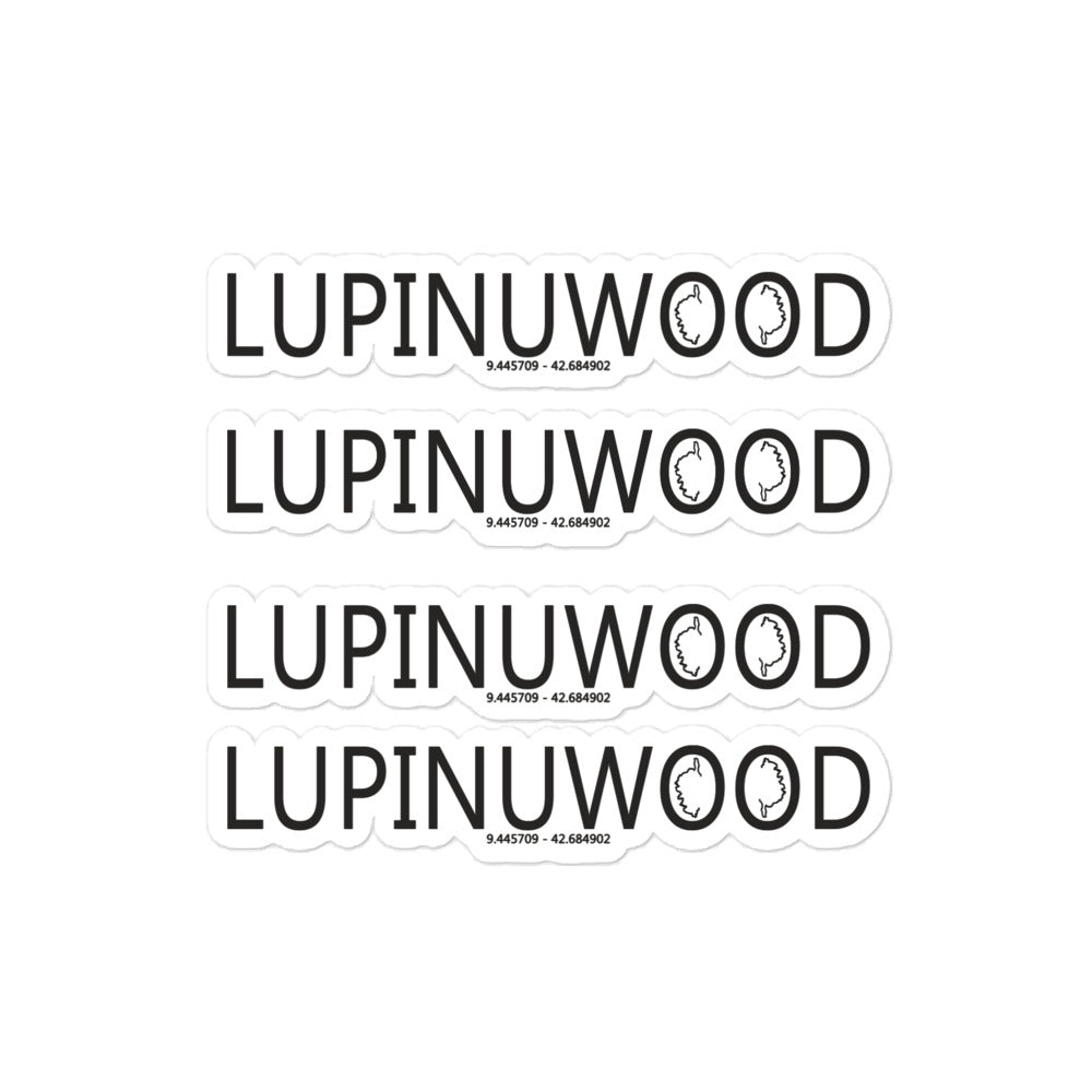 Autocollants découpés Lupinuwood