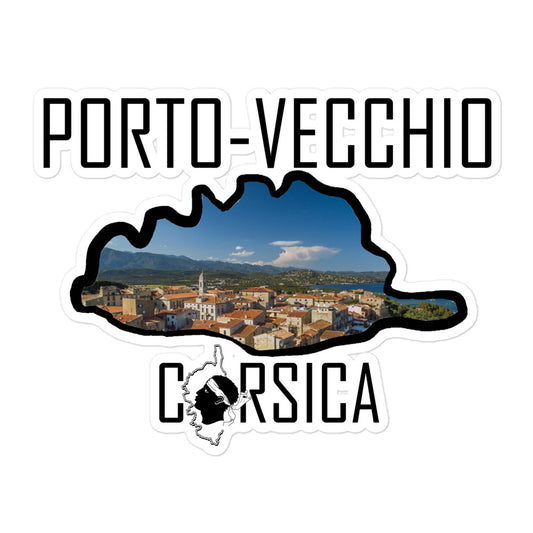 Autocollants découpés Porto-Vecchio Corsica - Ochju Ochju 5.5x5.5 souvenirdefrance Souvenirs de Corse Autocollants découpés Porto-Vecchio Corsica