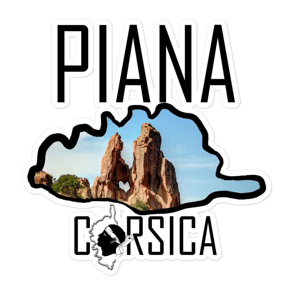 Autocollants découpés Piana Corsica - Ochju Ochju 5.5x5.5 souvenirdefrance Souvenirs de Corse Autocollants découpés Piana Corsica