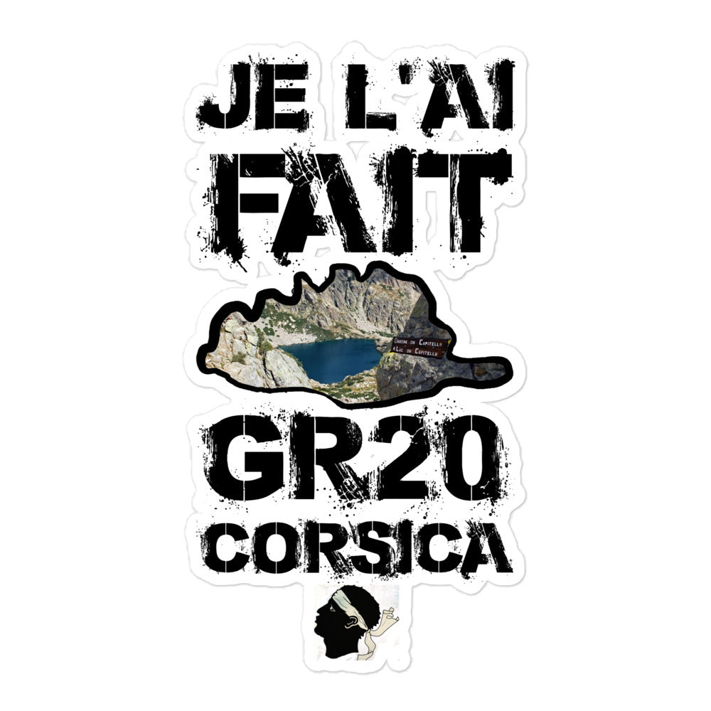Autocollants découpés GR20 Corsica - Ochju Ochju 5.5x5.5 Ochju Souvenirs de Corse Autocollants découpés GR20 Corsica