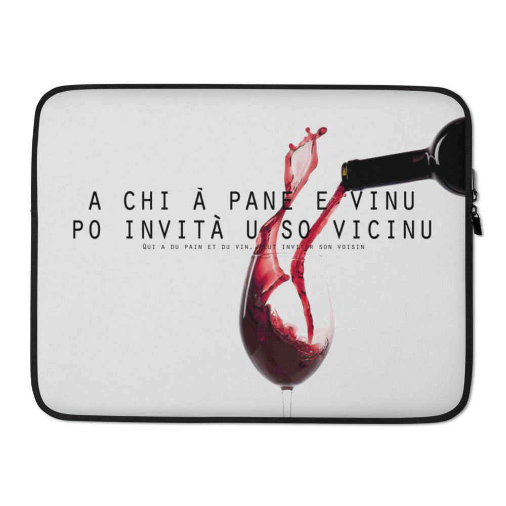 Housse Pour Ordinateur Portable A Chi A Pane e Vinu Po Invità U So Vicinu - Ochju Ochju 15″ Ochju Housse Pour Ordinateur Portable A Chi A Pane e Vinu Po Invità U So Vicinu