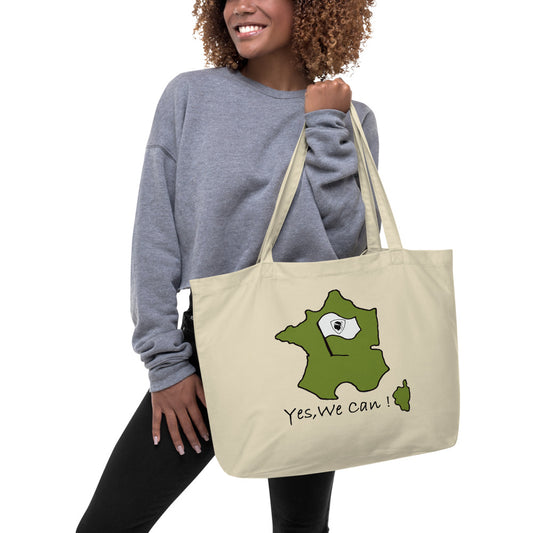 Grand tote bag bio Yes We Can !