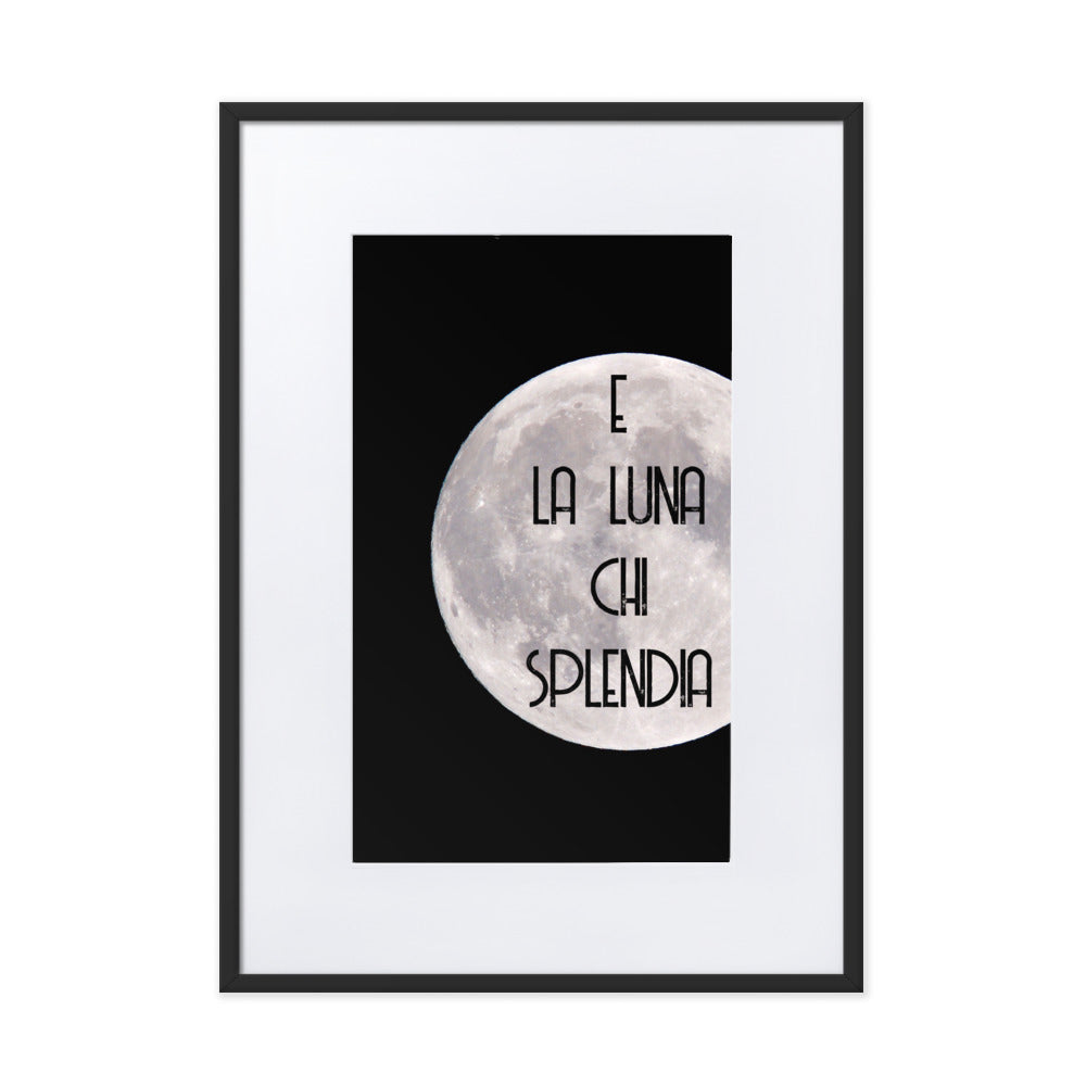 Poster E La Luna Encadré