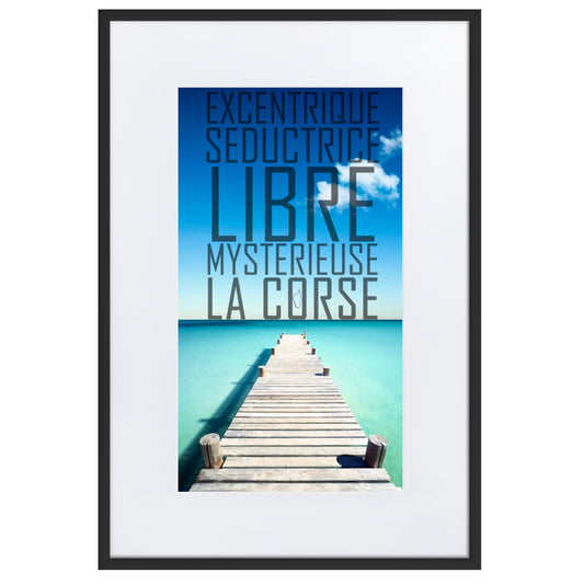 Poster La Corse Libre Encadré