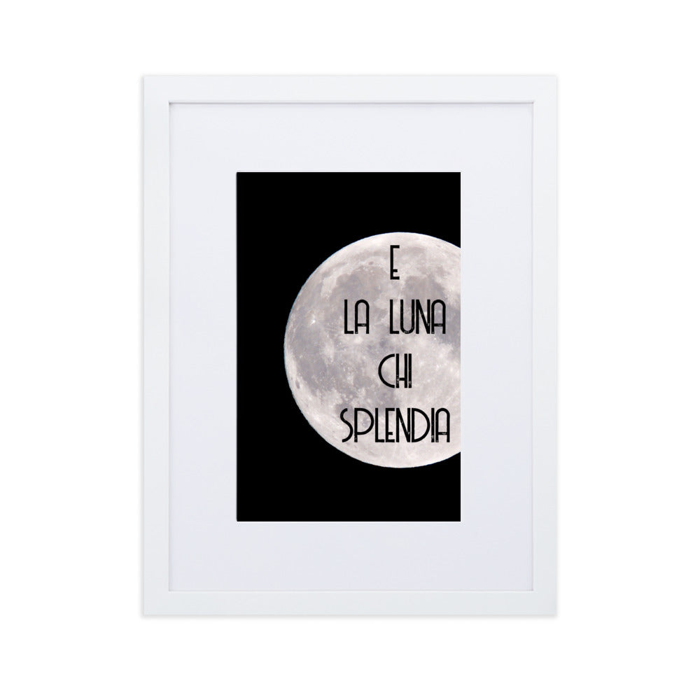 Poster E La Luna Encadré