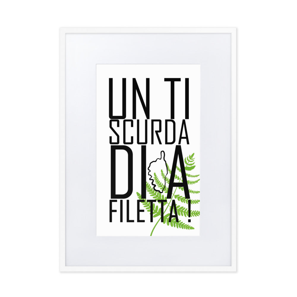 Poster A Filetta Encadré