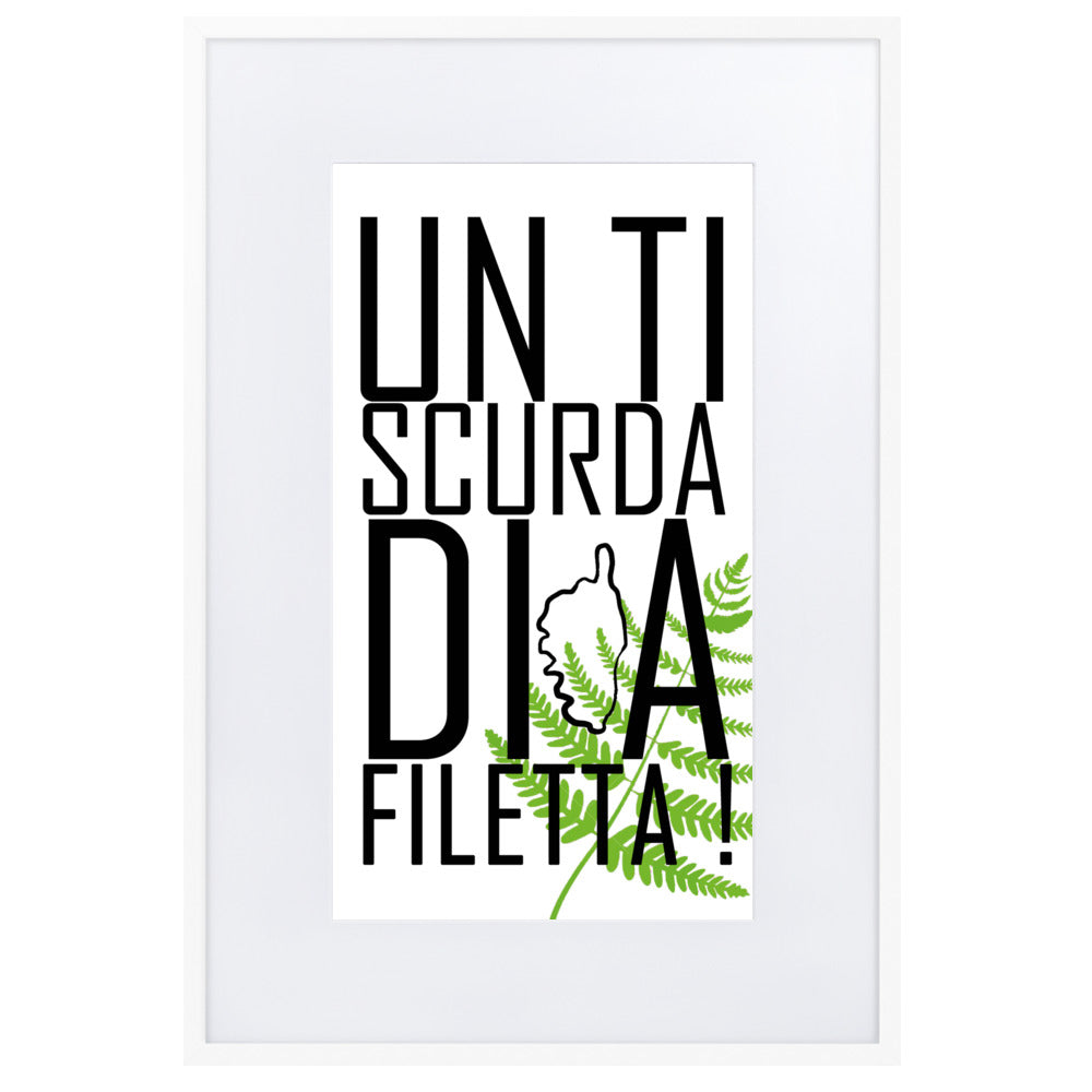 Poster A Filetta Encadré