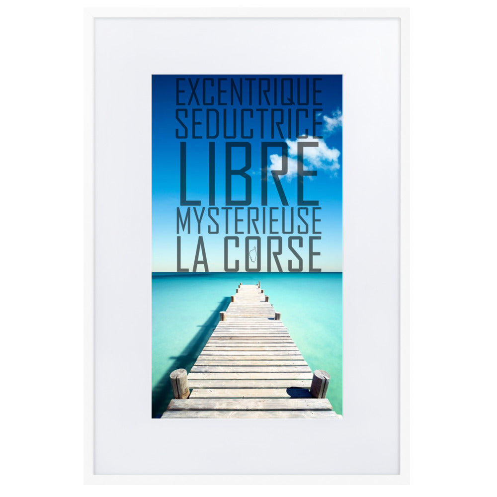 Poster La Corse Libre Encadré