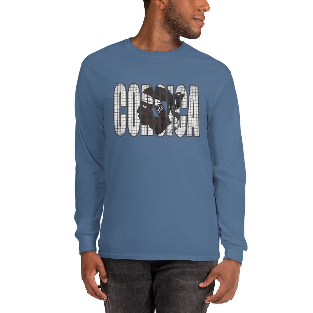 T-shirt Corsica à manches longues - Ochju Ochju Bleu Indigo / S Ochju Souvenirs de Corse T-shirt Corsica à manches longues