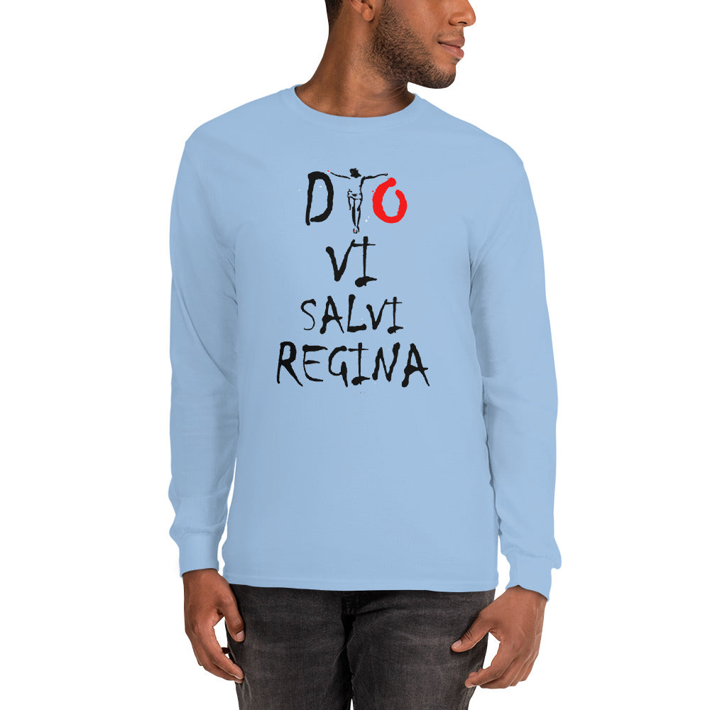 T-shirt Dio Vi Salvi Regina à manches longues - Ochju Ochju Bleu Clair / S Ochju Souvenirs de Corse T-shirt Dio Vi Salvi Regina à manches longues