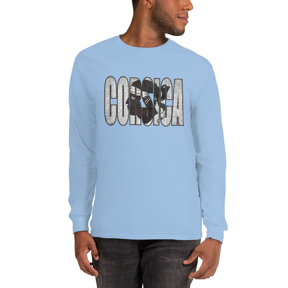 T-shirt Corsica à manches longues - Ochju Ochju Bleu Clair / S Ochju Souvenirs de Corse T-shirt Corsica à manches longues