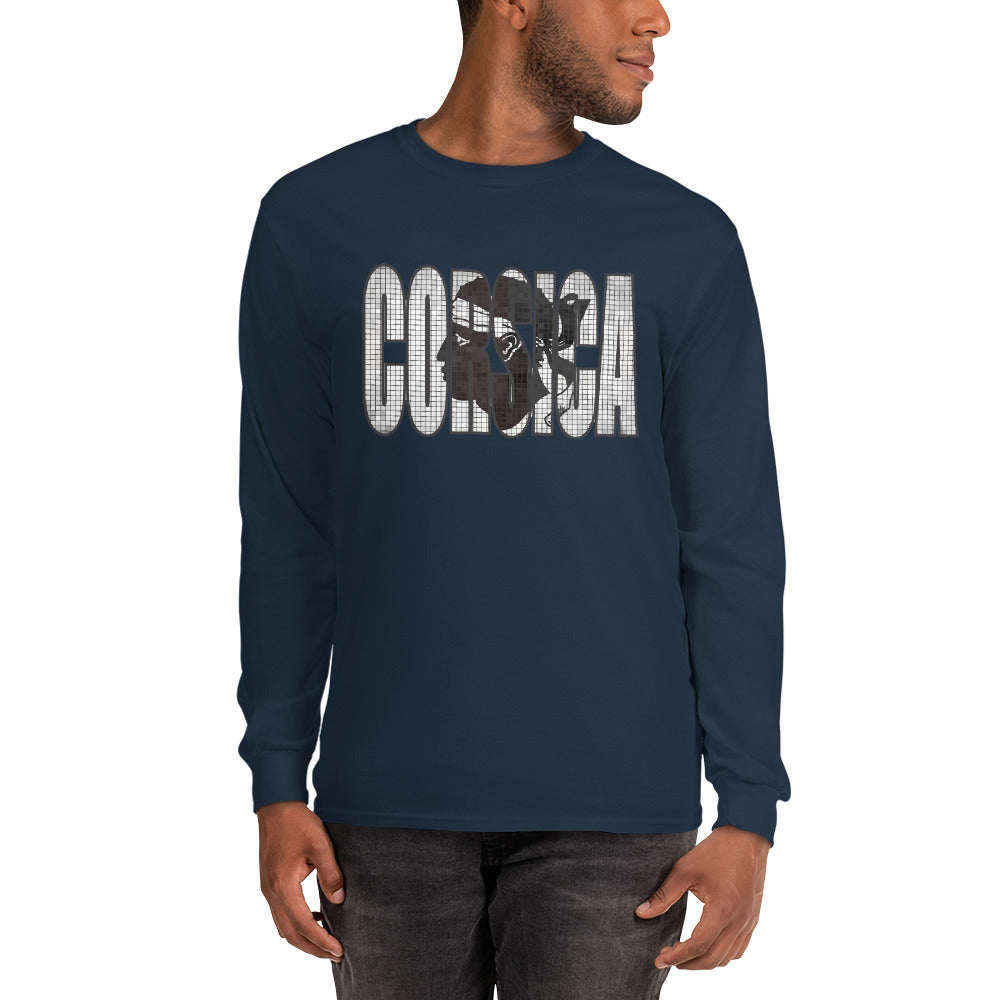 T-shirt Corsica à manches longues - Ochju Ochju Bleu Marine / S Ochju Souvenirs de Corse T-shirt Corsica à manches longues