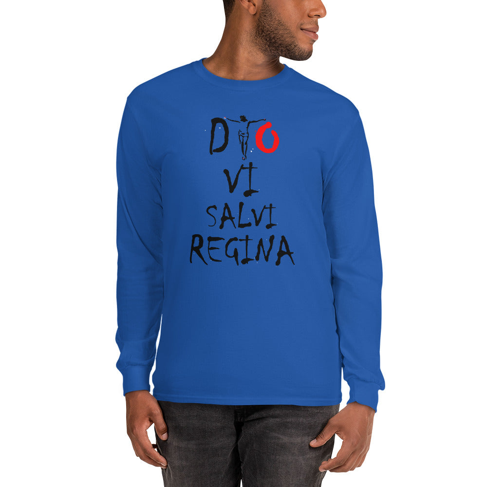 T-shirt Dio Vi Salvi Regina à manches longues - Ochju Ochju Bleu Roi / S Ochju Souvenirs de Corse T-shirt Dio Vi Salvi Regina à manches longues