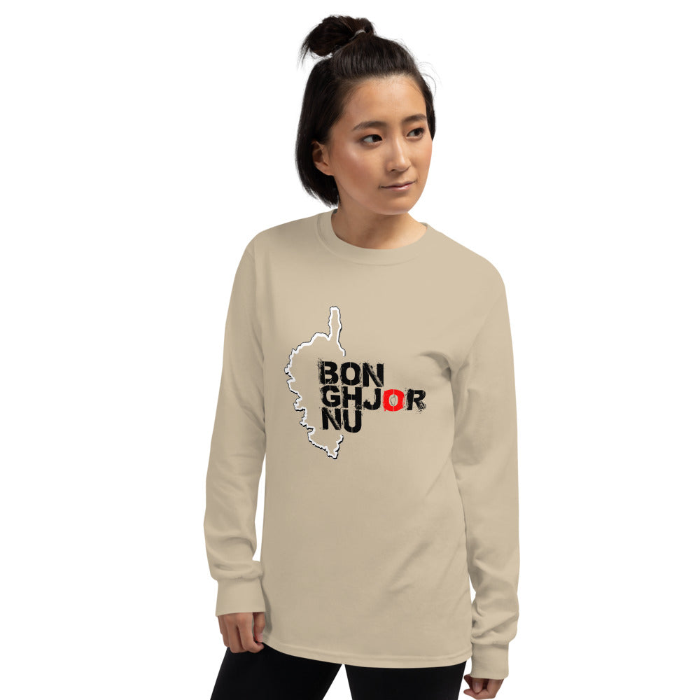 T-shirt Bonghjornu à manches longues - Ochju Ochju Ochju Souvenirs de Corse T-shirt Bonghjornu à manches longues