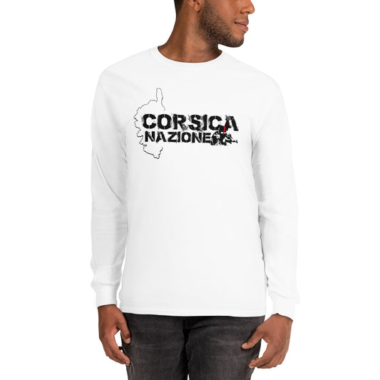 T-shirt Corsica Nazione à manches longues - Ochju Ochju Blanc / S Ochju Souvenirs de Corse T-shirt Corsica Nazione à manches longues
