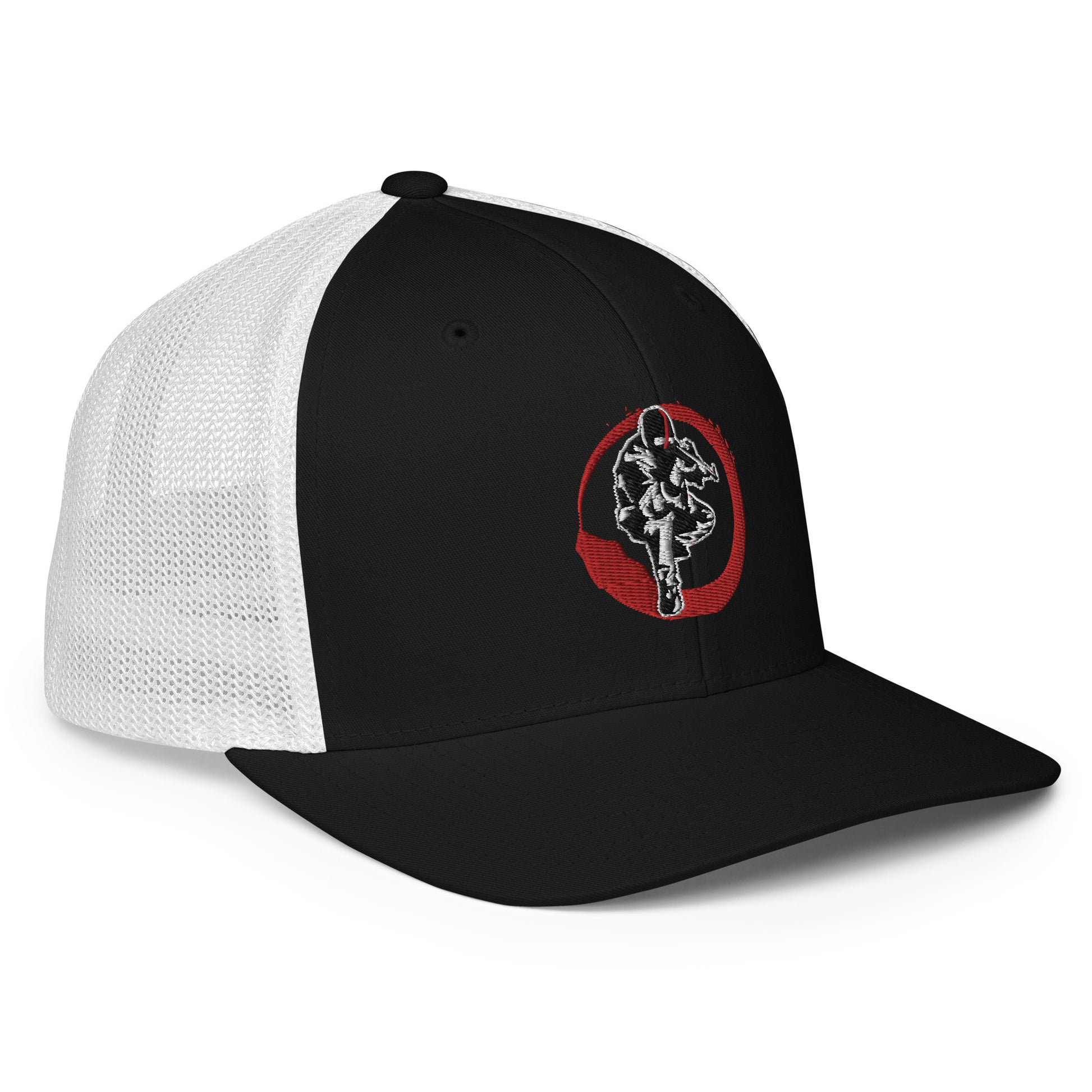 Casquette avec arrière en maille Ribellu contour rouge - Ochju Ochju Ochju Casquette avec arrière en maille Ribellu contour rouge