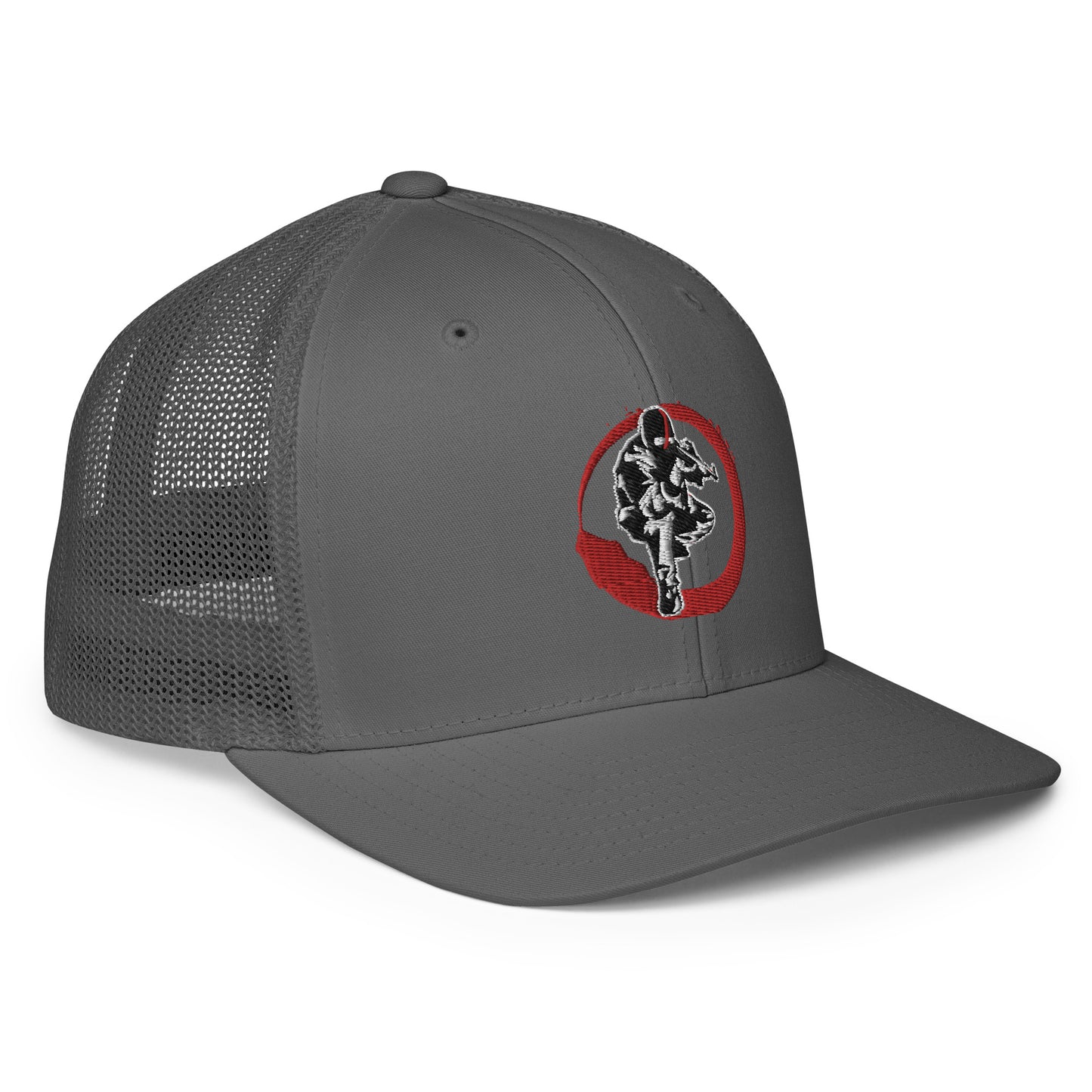 Casquette avec arrière en maille Ribellu contour rouge - Ochju Ochju Ochju Casquette avec arrière en maille Ribellu contour rouge