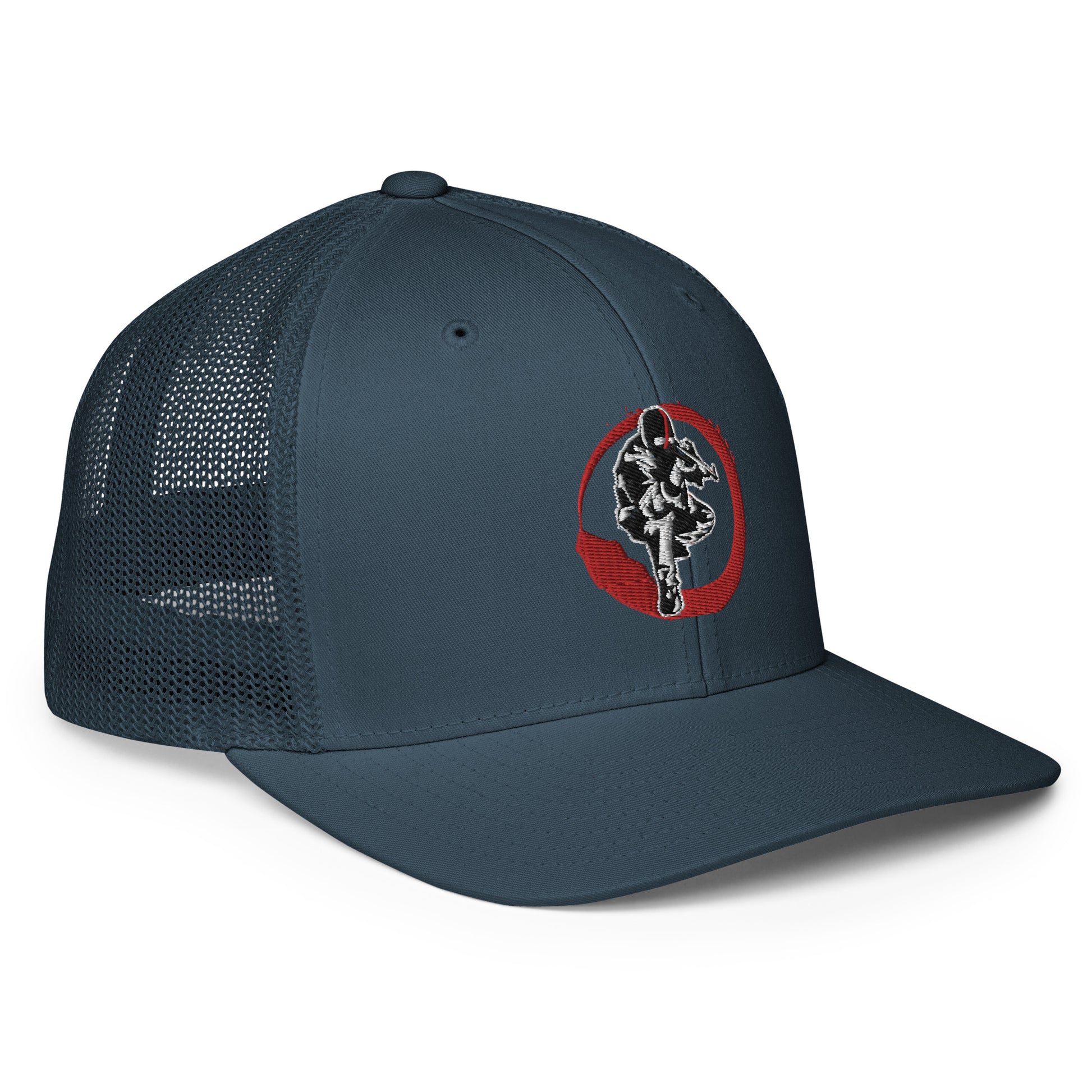 Casquette avec arrière en maille Ribellu contour rouge - Ochju Ochju Ochju Casquette avec arrière en maille Ribellu contour rouge