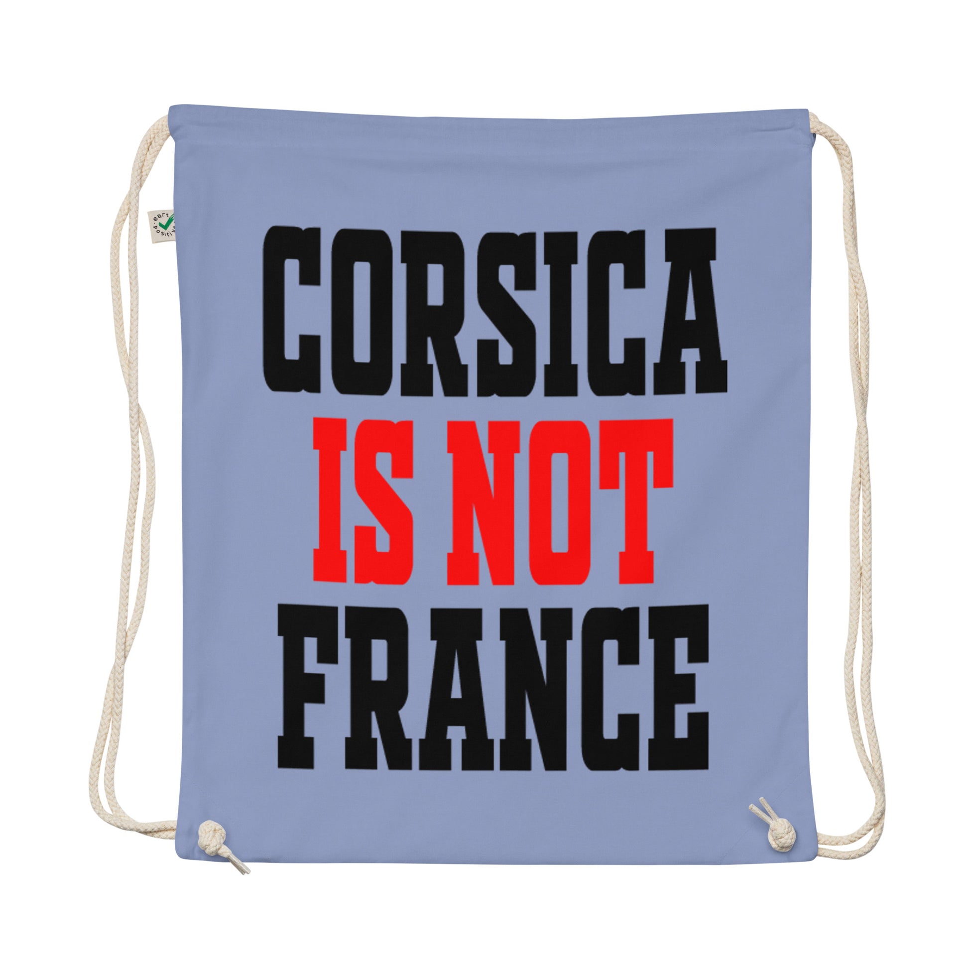 Sac à cordon en coton biologique Corsica is not France - Ochju Ochju Ochju Sac à cordon en coton biologique Corsica is not France