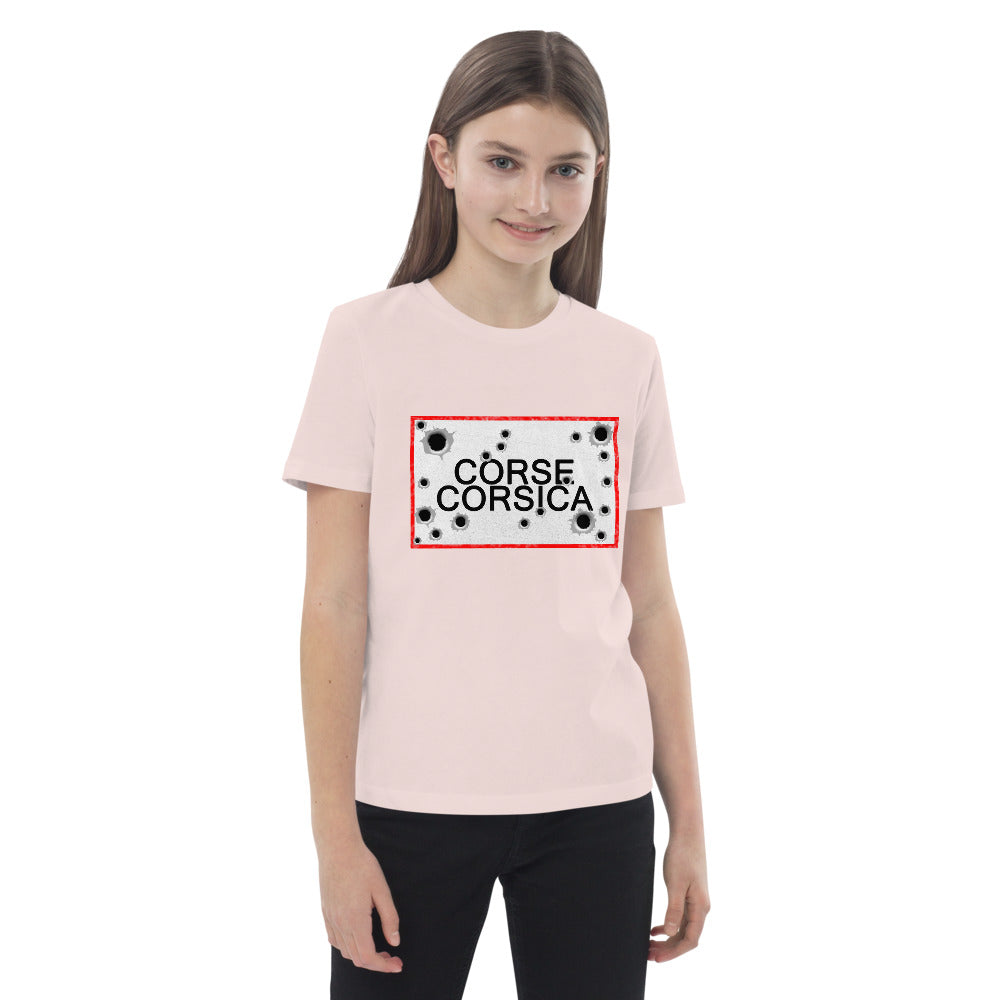 T-shirt en coton bio enfant Corse/Corsica - Ochju Ochju Candy Pink / 3-4 Ochju Souvenirs de Corse T-shirt en coton bio enfant Corse/Corsica