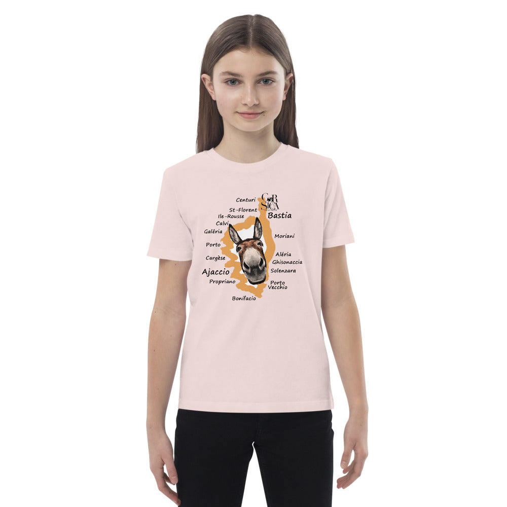 T-shirt en coton bio enfant Ane Corse - Ochju Ochju Candy Pink / 3-4 Ochju Souvenirs de Corse T-shirt en coton bio enfant Ane Corse