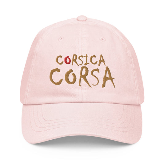 Casquette pastel Corsica Corsa - Ochju Ochju Pastel Pink Ochju Souvenirs de Corse Casquette pastel Corsica Corsa