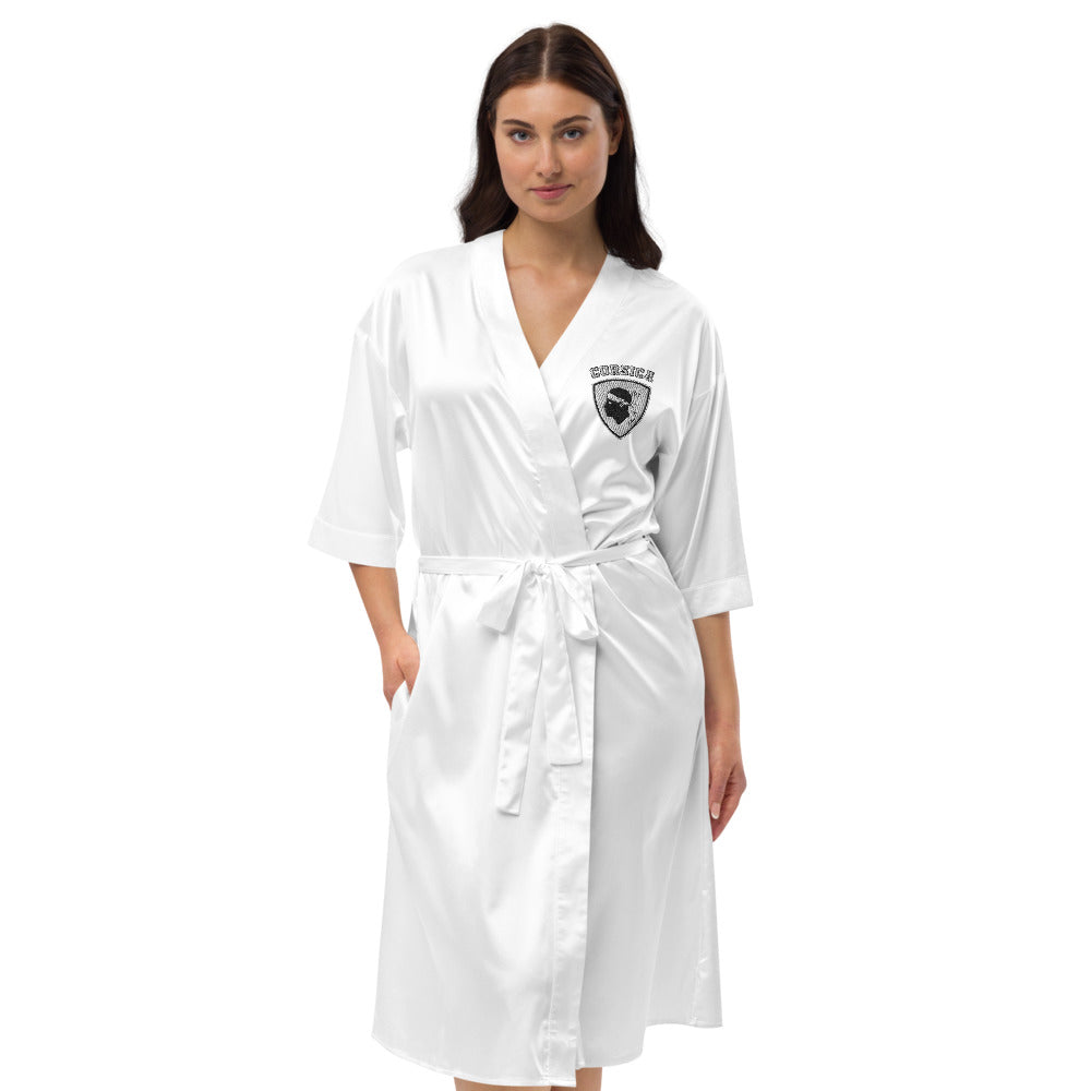 Peignoir en satin Blason Corsica