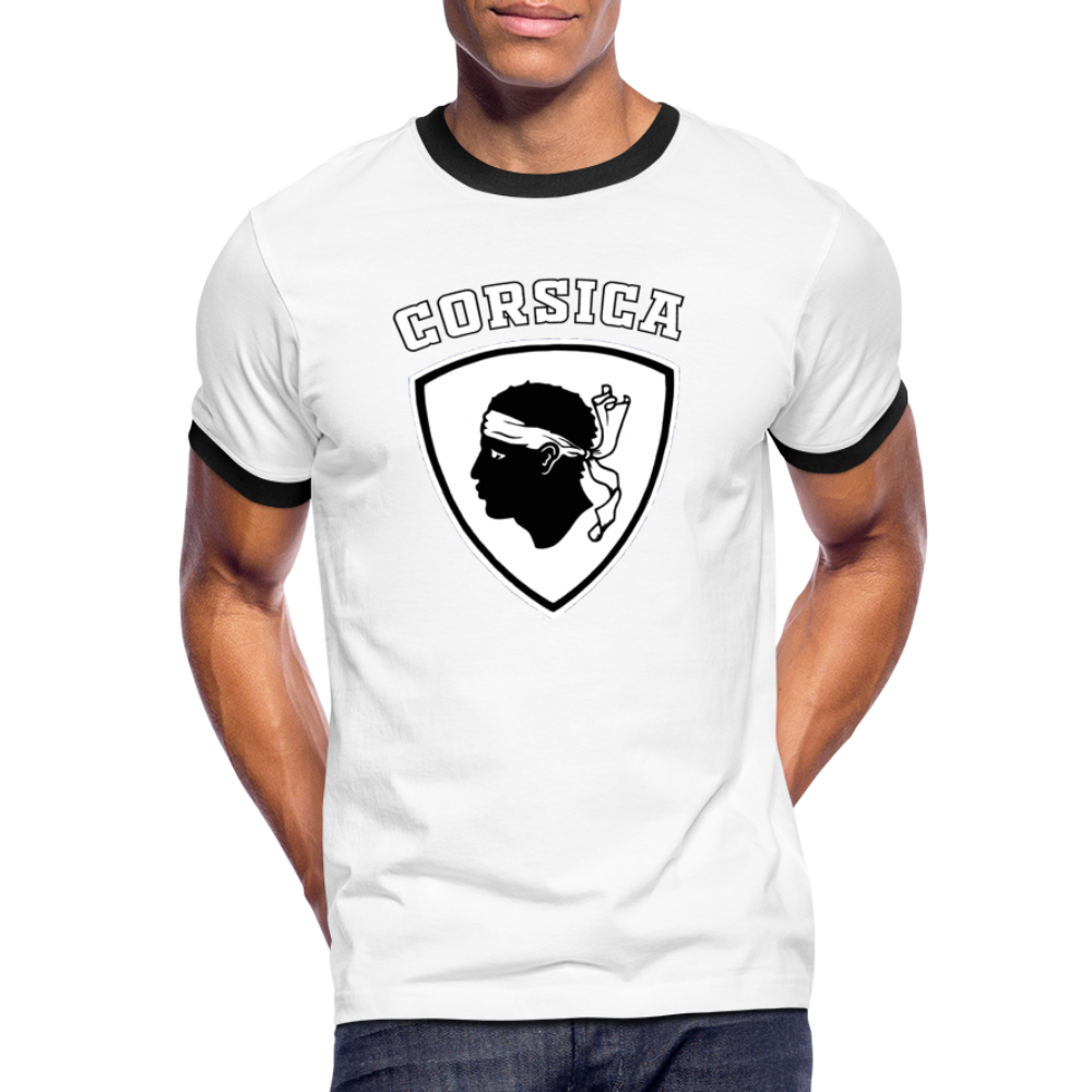 T-shirt Sport Blason Tête de Maure - Ochju Ochju blanc/noir / M SPOD T-shirt contrasté Homme T-shirt Sport Blason Tête de Maure