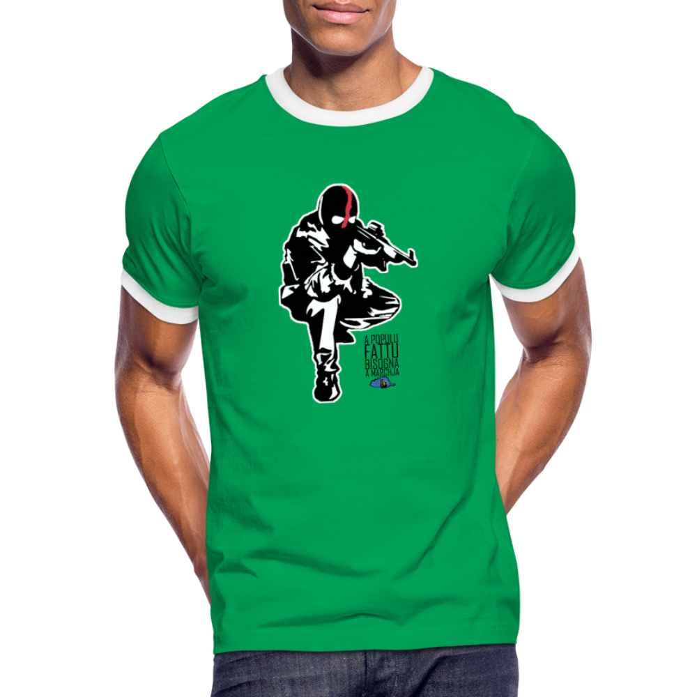T-shirt Sport Ribellu - Ochju Ochju vert/blanc / M SPOD T-shirt contrasté Homme T-shirt Sport Ribellu